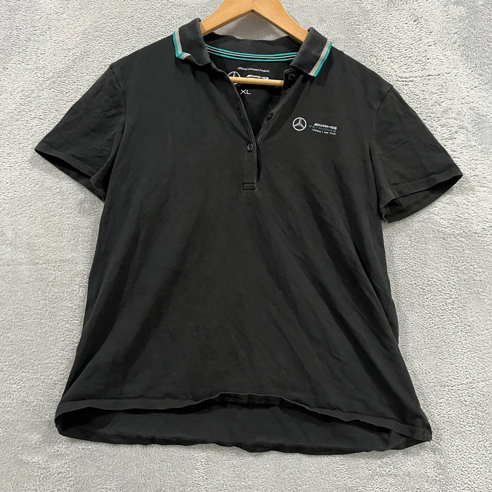 Mercedes Benz AMG Formula One F1 Team Petronas Racing Polo T shirt Tee Women XL